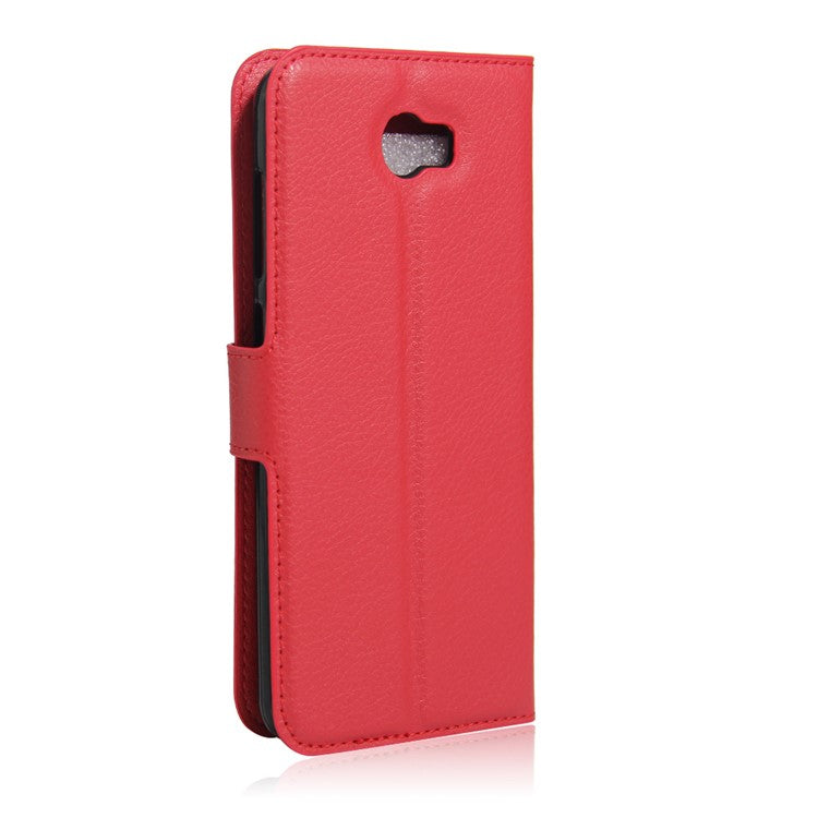 Lychee Skin Wallet Leather Phone Case for Huawei Y5II / Y5II - Red