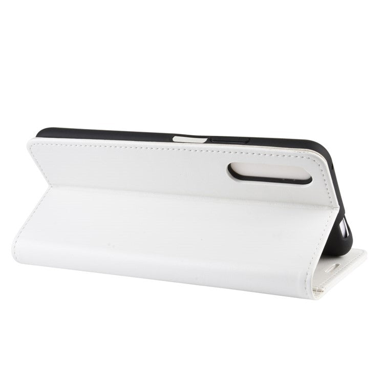 Crazy Horse Wallet Leather Wallet Stand Phone Case for Huawei Y9s/P smart Pro 2019/Honor 9X (For China)/9X Pro - White