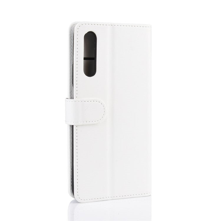 Crazy Horse Wallet Leather Wallet Stand Phone Case for Huawei Y9s/P smart Pro 2019/Honor 9X (For China)/9X Pro - White