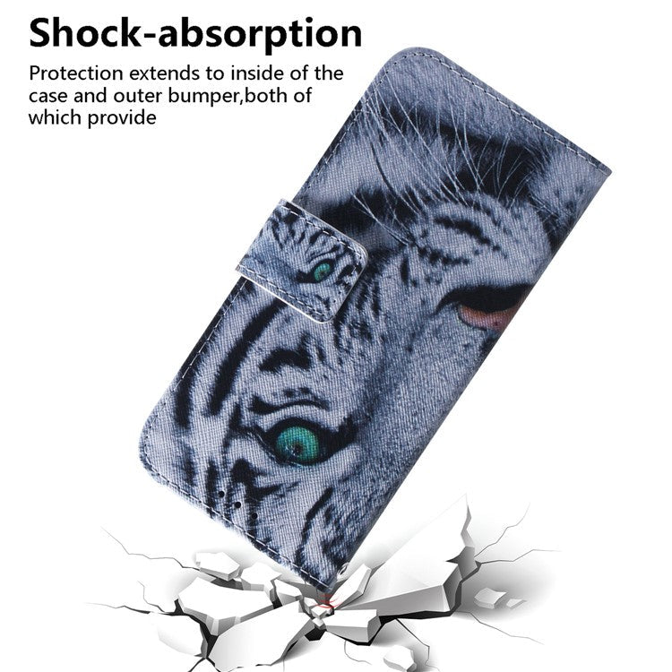 Printing Skin Leather Phone Case for Huawei Y9s/P smart Pro 2019/Honor 9X (For China)/9X Pro - Tiger
