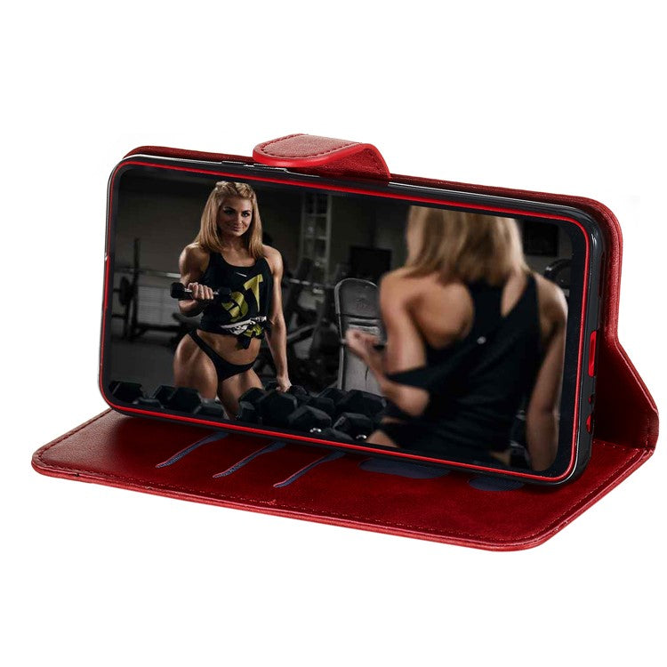 Zipper Pocket Wallet Stand Flip Leather Phone Cover for Huawei Honor 9X Pro/Honor 9X (For China) - Red