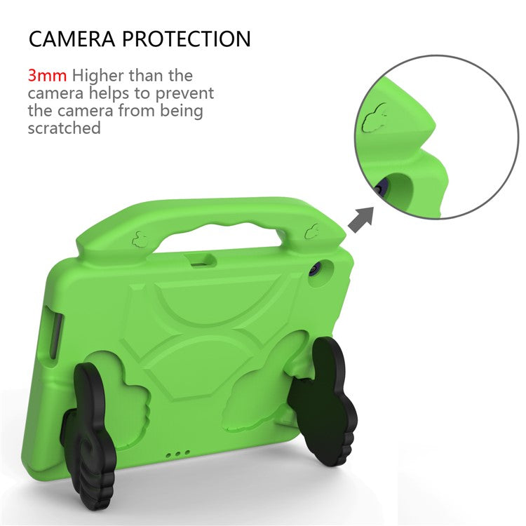 Shockproof Thumb Kickstand EVA Tablet Covering Case for Huawei MediaPad T3 10 - Green