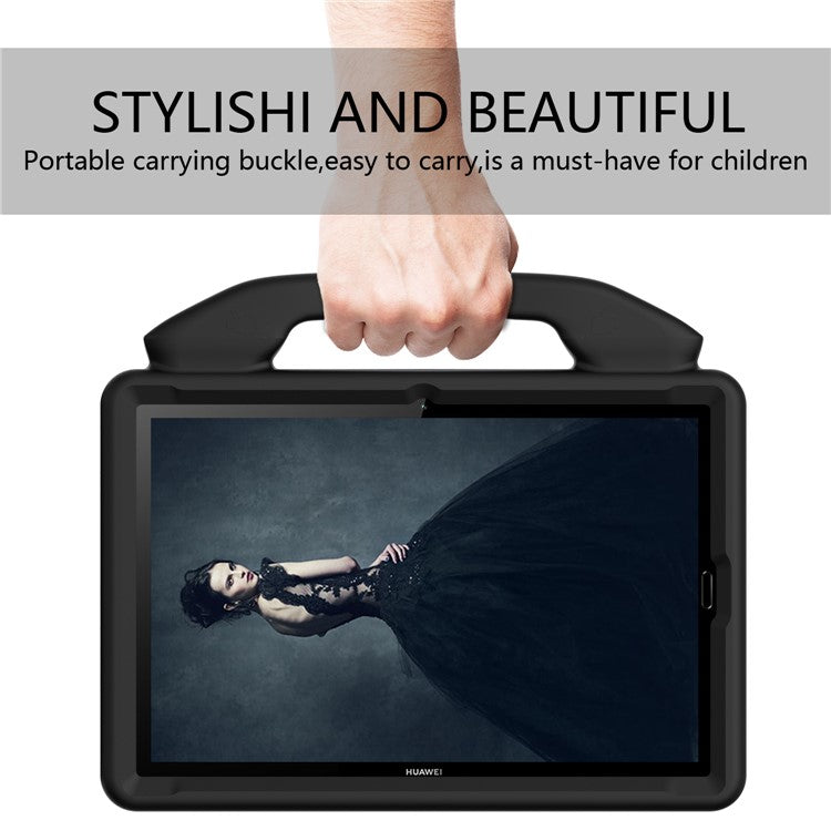 Shockproof Thumb Kickstand EVA Shell for Huawei MediaPad M5 10 (10.8")/MediaPad M5 (Pro) 10.8"/MediaPad M6 10.8-inch - Black
