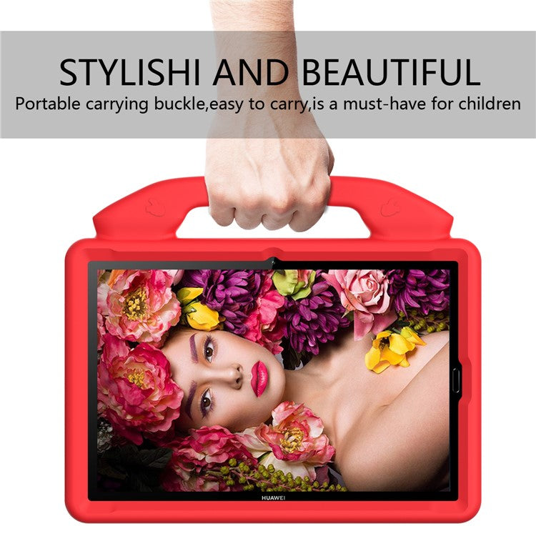 Shockproof Thumb Kickstand EVA Shell for Huawei MediaPad M5 10 (10.8")/MediaPad M5 (Pro) 10.8"/MediaPad M6 10.8-inch - Red