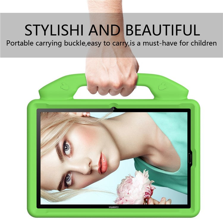 Shockproof Thumb Kickstand EVA Shell for Huawei MediaPad M5 10 (10.8")/MediaPad M5 (Pro) 10.8"/MediaPad M6 10.8-inch - Green