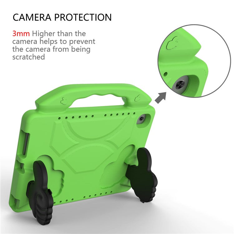 Shockproof Thumb Kickstand EVA Shell for Huawei MediaPad M5 10 (10.8")/MediaPad M5 (Pro) 10.8"/MediaPad M6 10.8-inch - Green