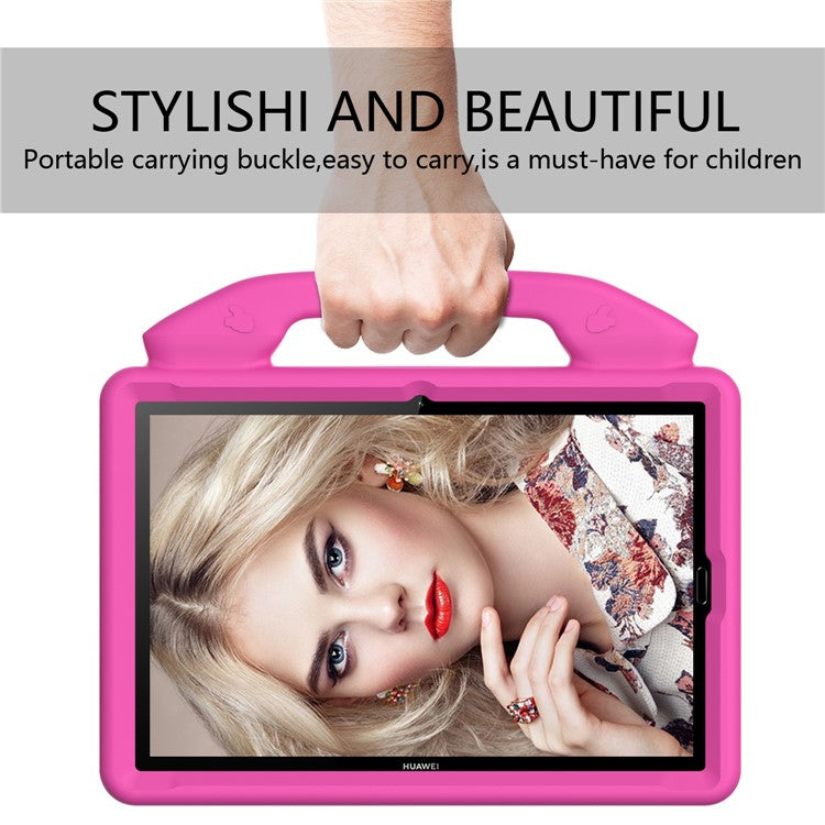 Shockproof Thumb Kickstand EVA Shell for Huawei MediaPad M5 10 (10.8")/MediaPad M5 (Pro) 10.8"/MediaPad M6 10.8-inch - Rose