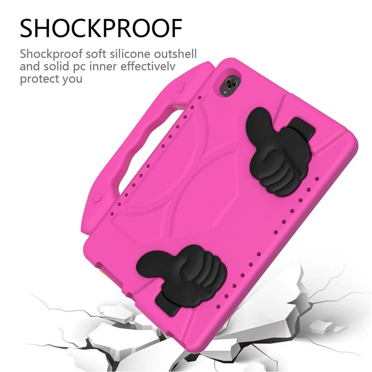 Shockproof Thumb Kickstand EVA Shell for Huawei MediaPad M5 10 (10.8")/MediaPad M5 (Pro) 10.8"/MediaPad M6 10.8-inch - Rose