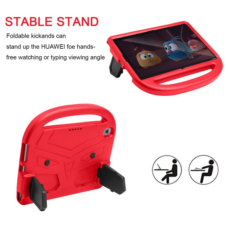 Sparrow Style Shockproof Kickstand EVA Tablet Shell for Huawei MediaPad M5 10 (10.8")/MediaPad M6 10.8-inch - Red