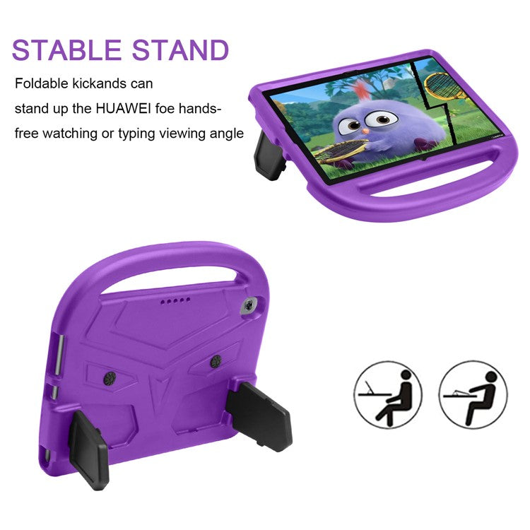 Sparrow Style Shockproof Kickstand EVA Tablet Shell for Huawei MediaPad M5 10 (10.8")/MediaPad M6 10.8-inch - Purple