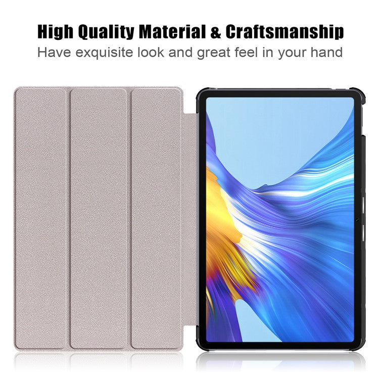 Pattern Printing PU Leather Tri-fold Stand Tablet Case for Honor V6 5G 10.4/Huawei MatePad 10.4 - Don't Touch Me