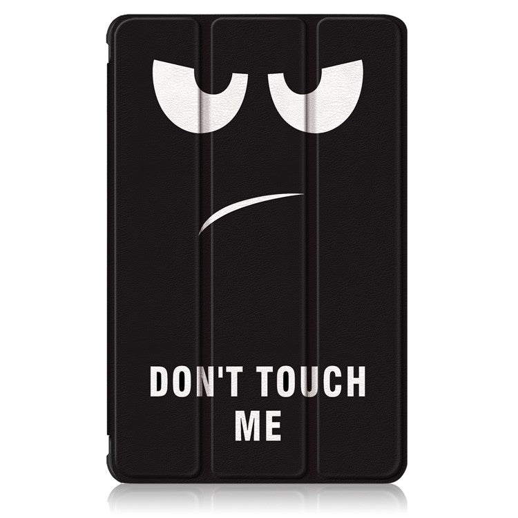 Pattern Printing PU Leather Tri-fold Stand Tablet Case for Honor V6 5G 10.4/Huawei MatePad 10.4 - Don't Touch Me
