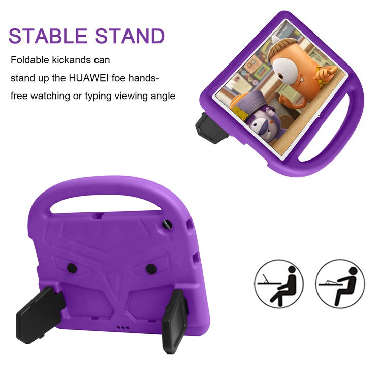 Sparrow Style Shockproof Kickstand EVA Tablet Case for Huawei MediaPad T3 10 - Purple