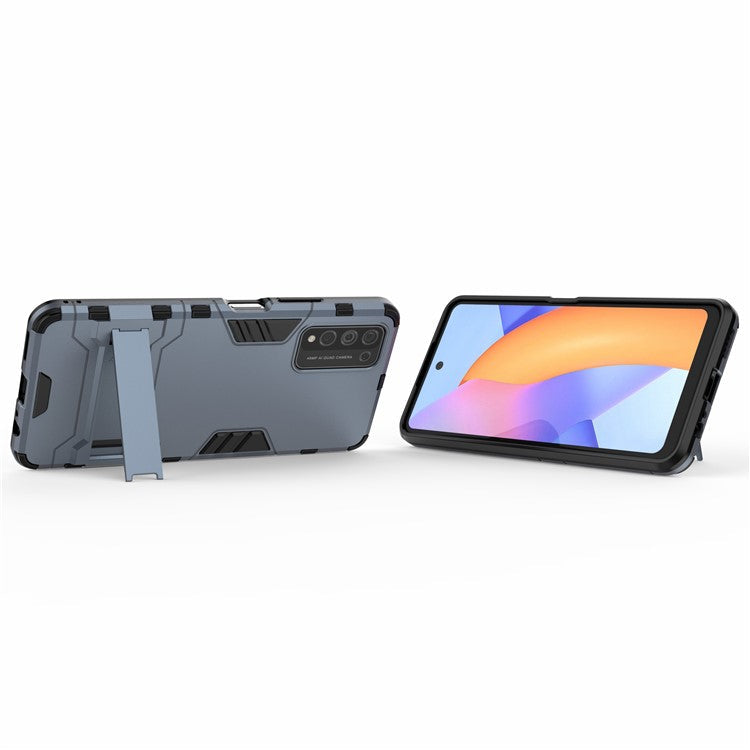 PC + TPU Hybrid with Kickstand Phone Protective Cover for Honor 10X Lite - Blue