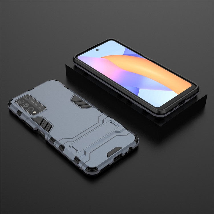 PC + TPU Hybrid with Kickstand Phone Protective Cover for Honor 10X Lite - Blue