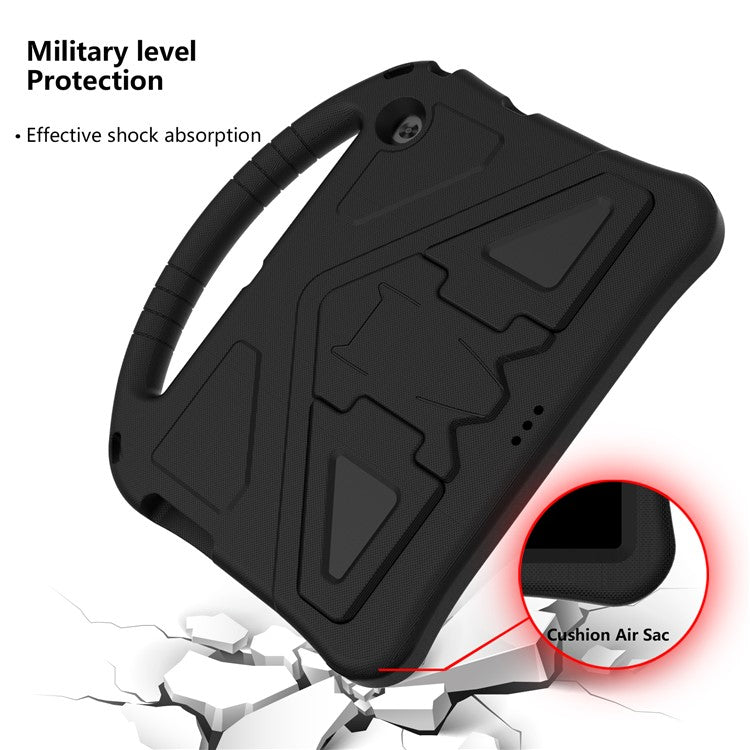 Anti-shock EVA Kickstand Case with Pen Slot Handle for Huawei MediaPad T3 10 9.6-inch - Black