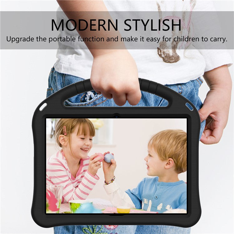 Anti-shock EVA Kickstand Case with Pen Slot Handle for Huawei MediaPad T3 10 9.6-inch - Black