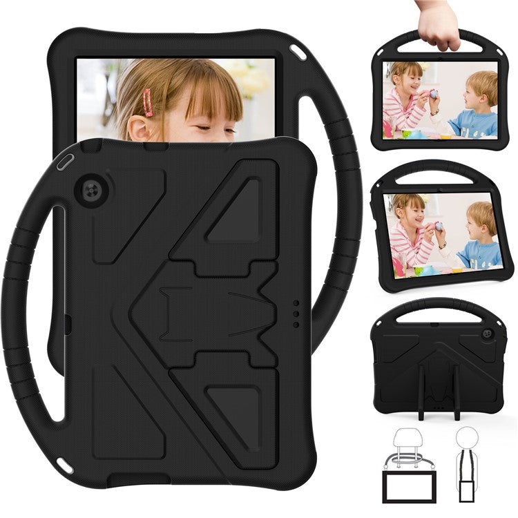 Anti-shock EVA Kickstand Case with Pen Slot Handle for Huawei MediaPad T3 10 9.6-inch - Black
