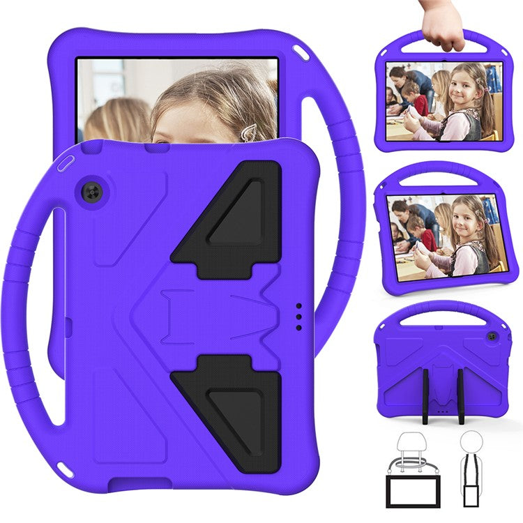 Anti-shock EVA Kickstand Case with Pen Slot Handle for Huawei MediaPad T3 10 9.6-inch - Purple