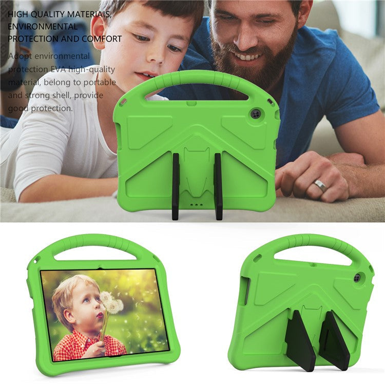 Anti-shock EVA Kickstand Case with Pen Slot Handle for Huawei MediaPad T3 10 9.6-inch - Green