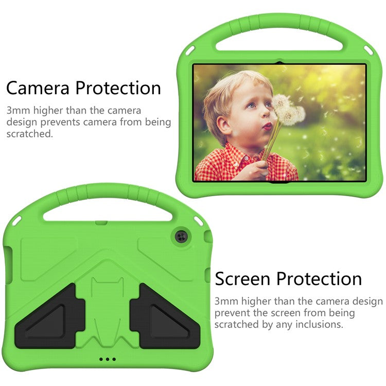 Anti-shock EVA Kickstand Case with Pen Slot Handle for Huawei MediaPad T3 10 9.6-inch - Green