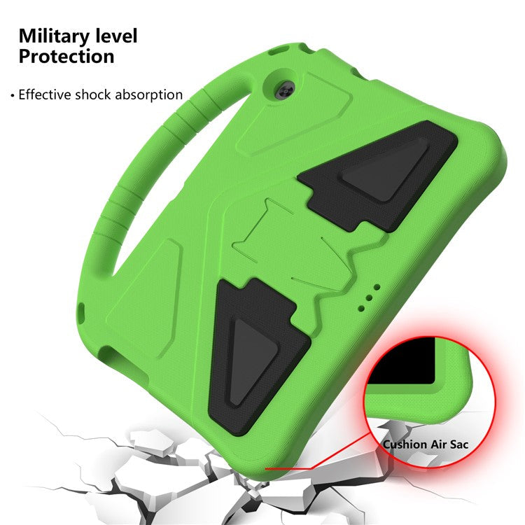 Anti-shock EVA Kickstand Case with Pen Slot Handle for Huawei MediaPad T3 10 9.6-inch - Green