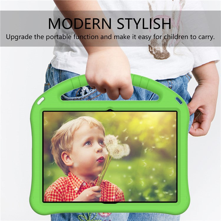 Anti-shock EVA Kickstand Case with Pen Slot Handle for Huawei MediaPad T3 10 9.6-inch - Green
