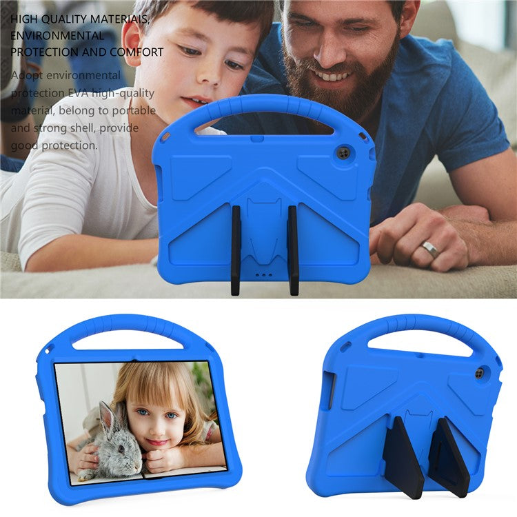 Anti-shock EVA Kickstand Case with Pen Slot Handle for Huawei MediaPad T3 10 9.6-inch - Blue