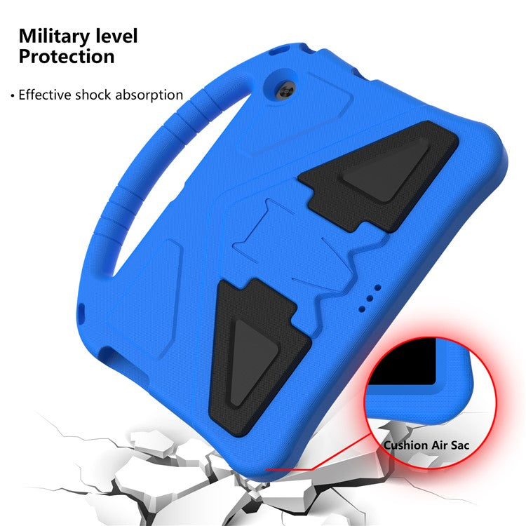 Anti-shock EVA Kickstand Case with Pen Slot Handle for Huawei MediaPad T3 10 9.6-inch - Blue