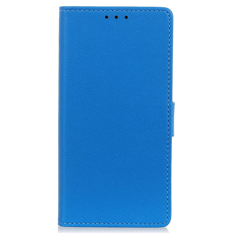 Full Protection PU Leather Wallet Stand Phone Case for Honor 50 - Blue