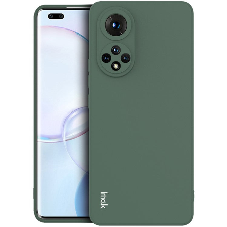 IMAK UC-4 Series Skin Feel Straight Frame Cell Phone Soft TPU Case for Honor 50 Pro / Huawei nova 9 Pro - Midnight Green