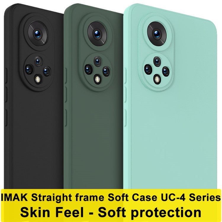 IMAK UC-4 Series Skin Feel Straight Frame Cell Phone Soft TPU Case for Honor 50 Pro / Huawei nova 9 Pro - Midnight Green
