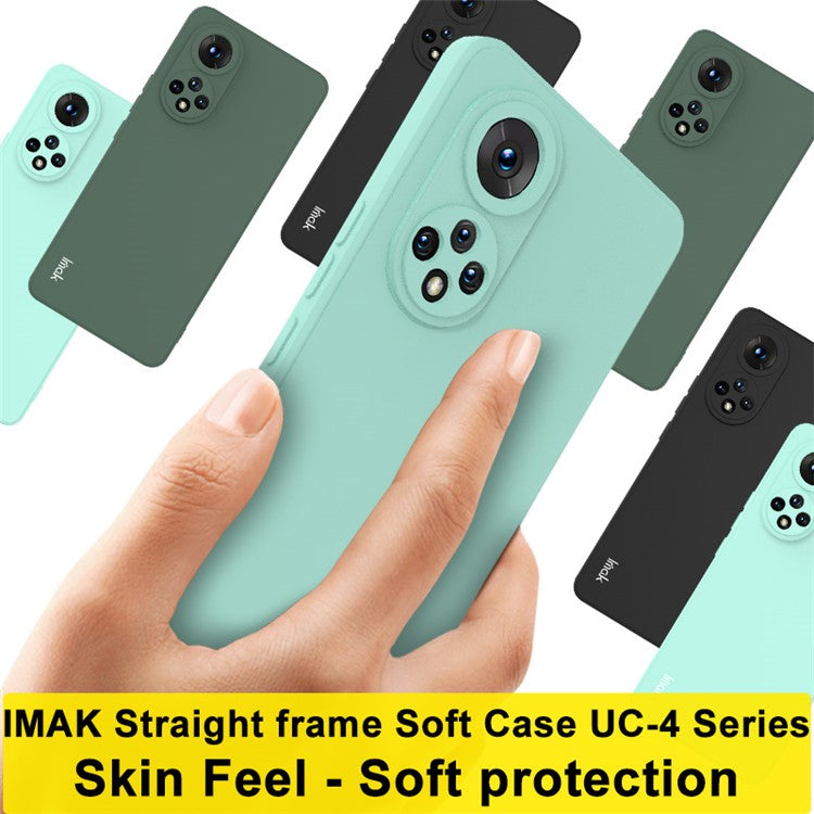 IMAK UC-4 Series Skin Feel Straight Frame Cell Phone Soft TPU Case for Honor 50 Pro / Huawei nova 9 Pro - Midnight Green