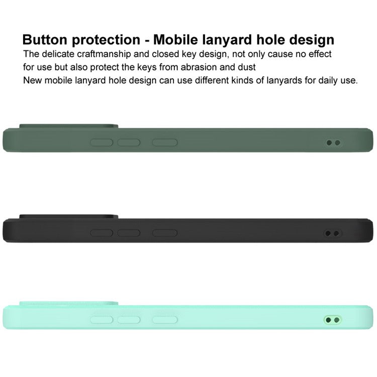 IMAK UC-4 Series Skin Feel Straight Frame Cell Phone Soft TPU Case for Honor 50 Pro / Huawei nova 9 Pro - Midnight Green