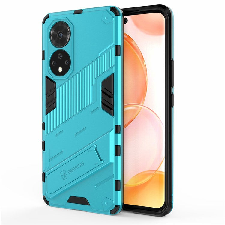 PC + TPU Hybrid Phone Case Shockproof Cover with Kickstand for Honor 50 / Huawei nova 9 - Baby Blue