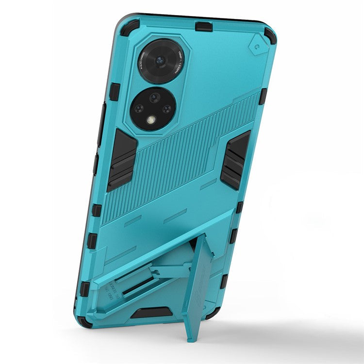 PC + TPU Hybrid Phone Case Shockproof Cover with Kickstand for Honor 50 / Huawei nova 9 - Baby Blue
