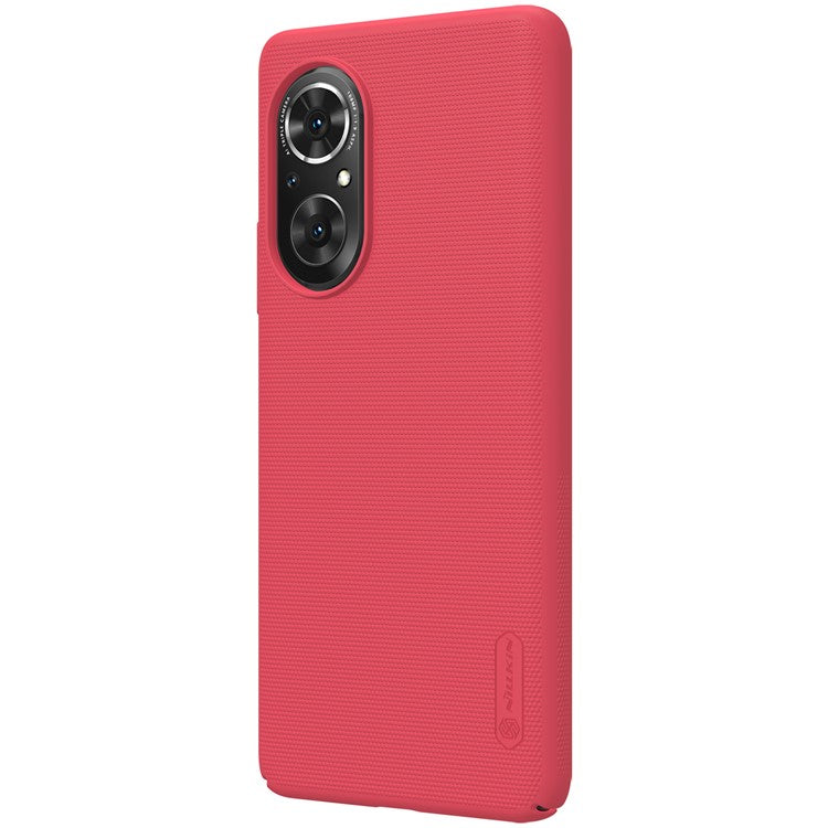 NILLKIN Full Protective Super Frosted Shield Series Mobile Phone Cover Back Case for Honor 50 SE - Red