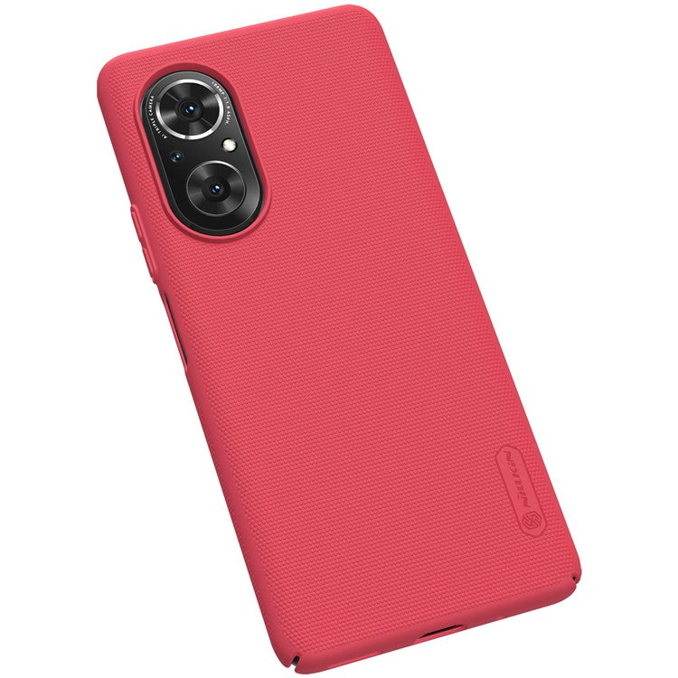 NILLKIN Full Protective Super Frosted Shield Series Mobile Phone Cover Back Case for Honor 50 SE - Red