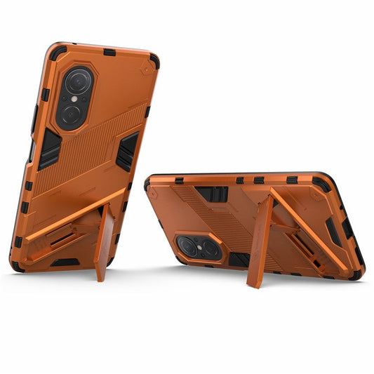 PC + TPU Combo Case Kickstand Design Protective Mobile Phone Case for Honor 50 SE/Huawei nova 9 SE - Orange