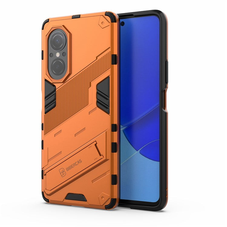 PC + TPU Combo Case Kickstand Design Protective Mobile Phone Case for Honor 50 SE/Huawei nova 9 SE - Orange