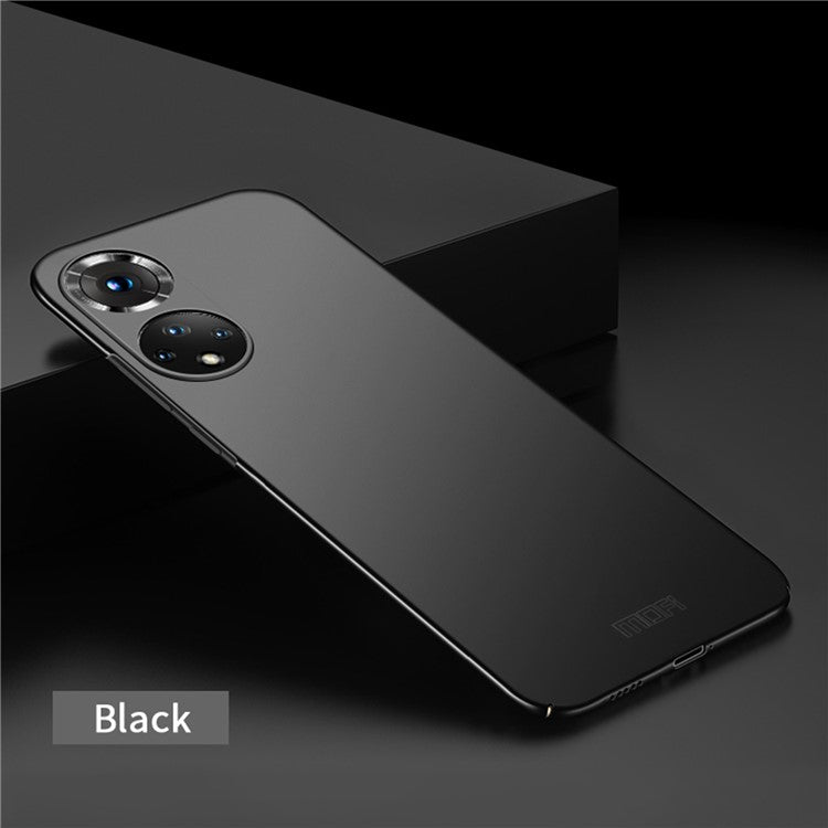 MOFI Shield Slim Frosted Finish Surface PC Phone Case Cover for Honor 50 - Black