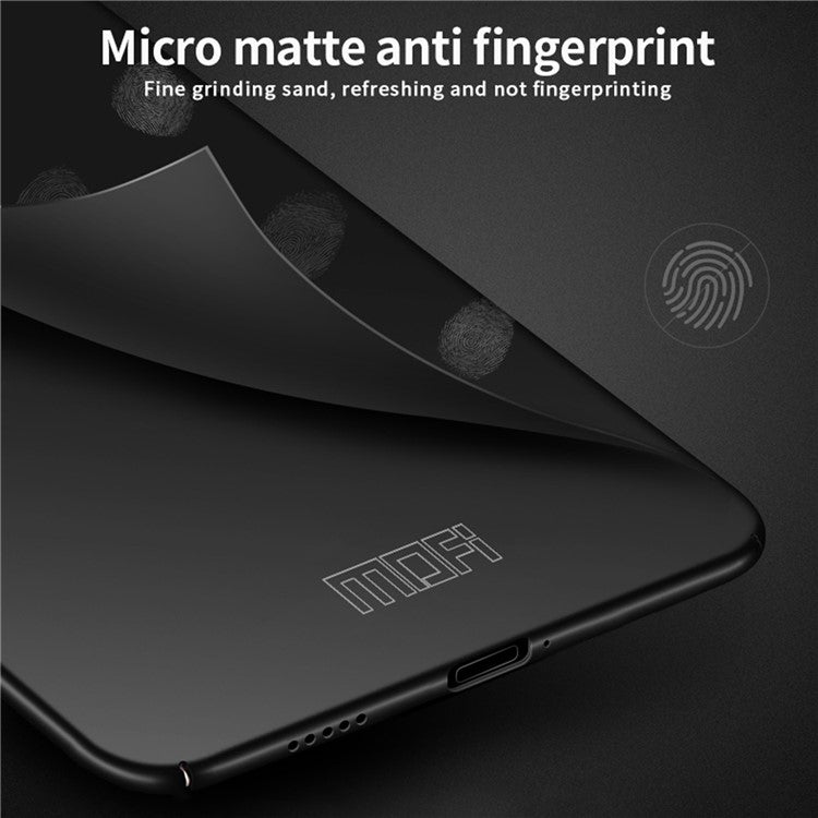 MOFI Shield Slim Frosted Finish Surface PC Phone Case Cover for Honor 50 - Black