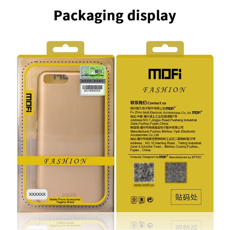 MOFI Shield Slim Frosted Finish Surface PC Phone Case Cover for Honor 50 - Blue