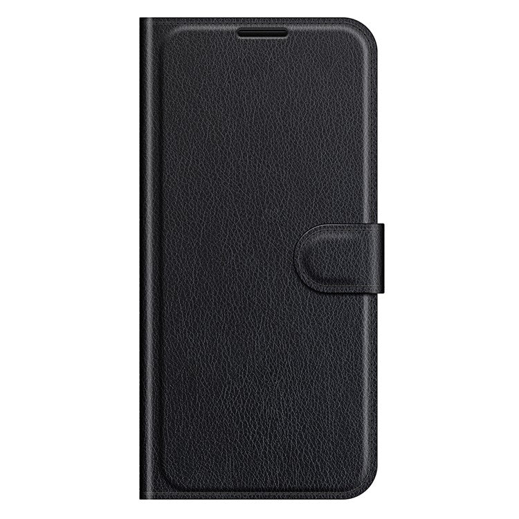 Litchi Skin Full Protective Leather Wallet Case Mobile Phone Stand Cover Huawei nova 9 SE/Honor 50 SE - Black