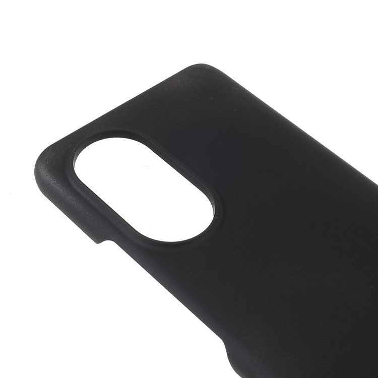 Multiple Color Drop-Proof Rubberized Hard Plastic Phone Case for Honor 50 SE - Black