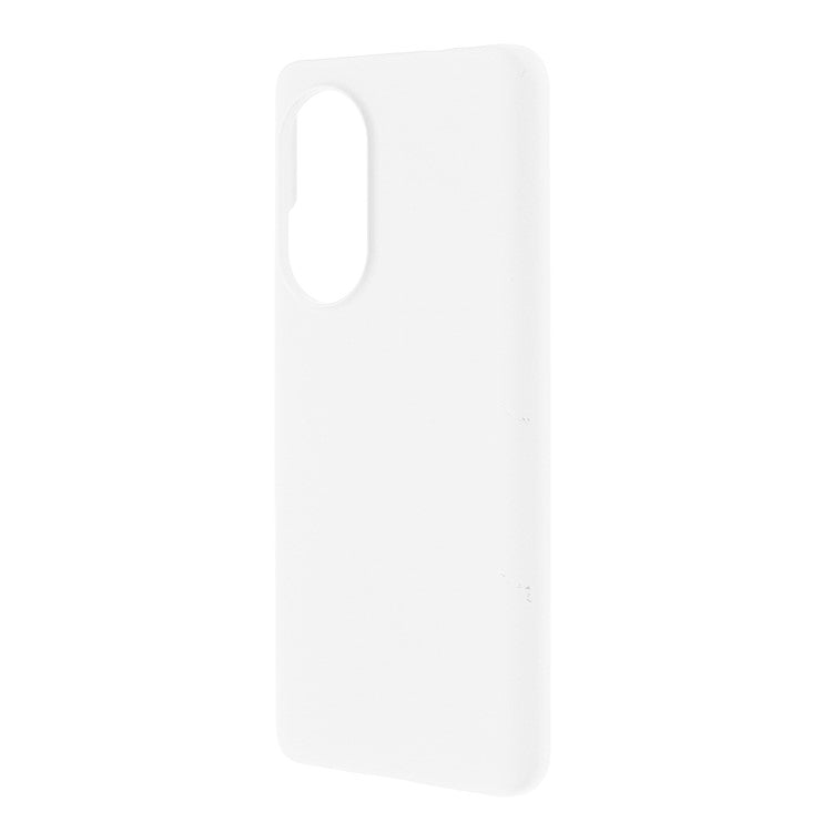 Multiple Color Drop-Proof Rubberized Hard Plastic Phone Case for Honor 50 SE - White