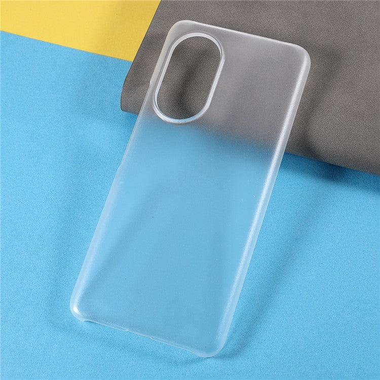 Multiple Color Drop-Proof Rubberized Hard Plastic Phone Case for Honor 50 SE - Transparent