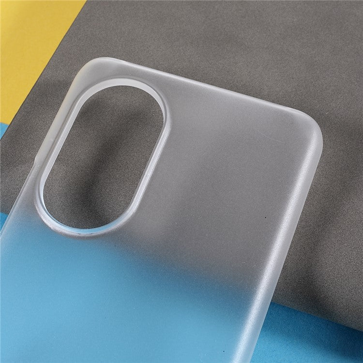Multiple Color Drop-Proof Rubberized Hard Plastic Phone Case for Honor 50 SE - Transparent