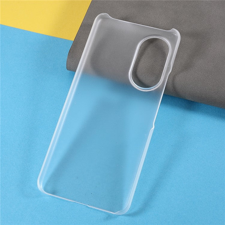 Multiple Color Drop-Proof Rubberized Hard Plastic Phone Case for Honor 50 SE - Transparent