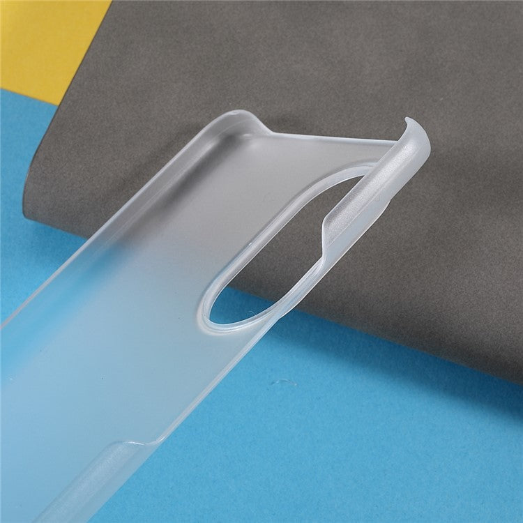 Multiple Color Drop-Proof Rubberized Hard Plastic Phone Case for Honor 50 SE - Transparent